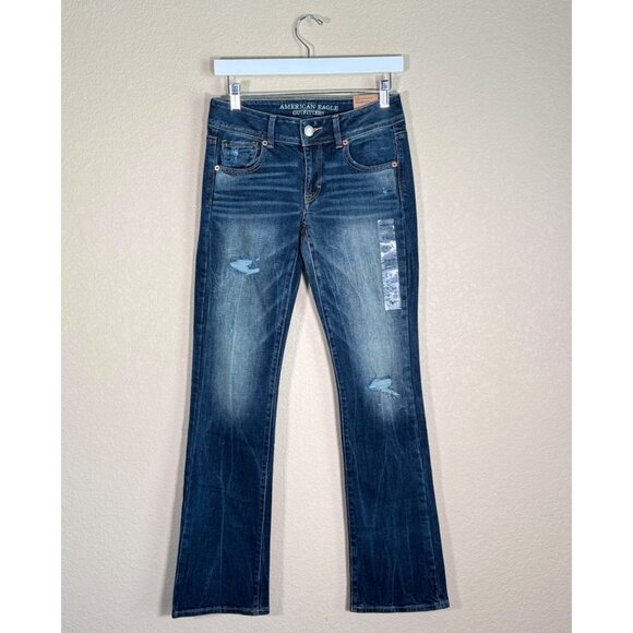 NWT American Eagle Low Rise Kick Boot Stretch Jeans - Picture 2 of 9